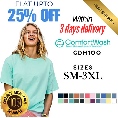 HN211 ComfortWash GDH100 Unisex Short Sleeve Garment Dyed Comfortable T-Shirt