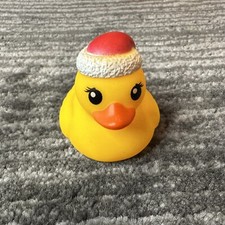 Rubber Duck Santa Hat Decor Christmas Car Home Ornament Squeak Holiday Ducky New