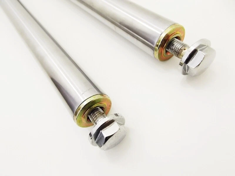 YAMAHA YZ80 74-76 JBS 670mm SILVER FRONT FORK LEG SET LH RH SUSPENSION FORKS - Image 4 of 4