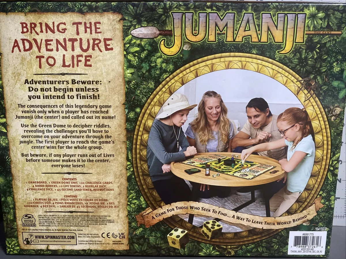 Jumanji+The+Game+Family+Board+Game+of+the+Movie+- for sale online