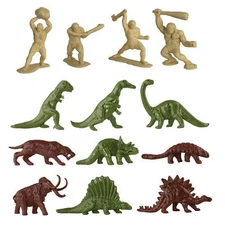 TimMee Processed Plastic Prehistoric Dinosaur Cavemen Tim Mee Dino Figures USA