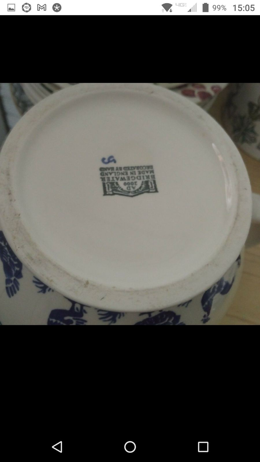 Emma Bridgewater Gallon Teapot Blue Hens eBay