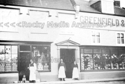 Qkk-47 Shop Front Greenfield, Ringwood, New Forest, Hampshire 1909. Foto