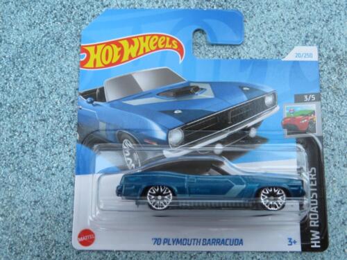 Hot Wheels H4A 020 1970 PLYMOUTH BARRACUDA blue 2024 20/250 CaseA - Picture 1 of 2