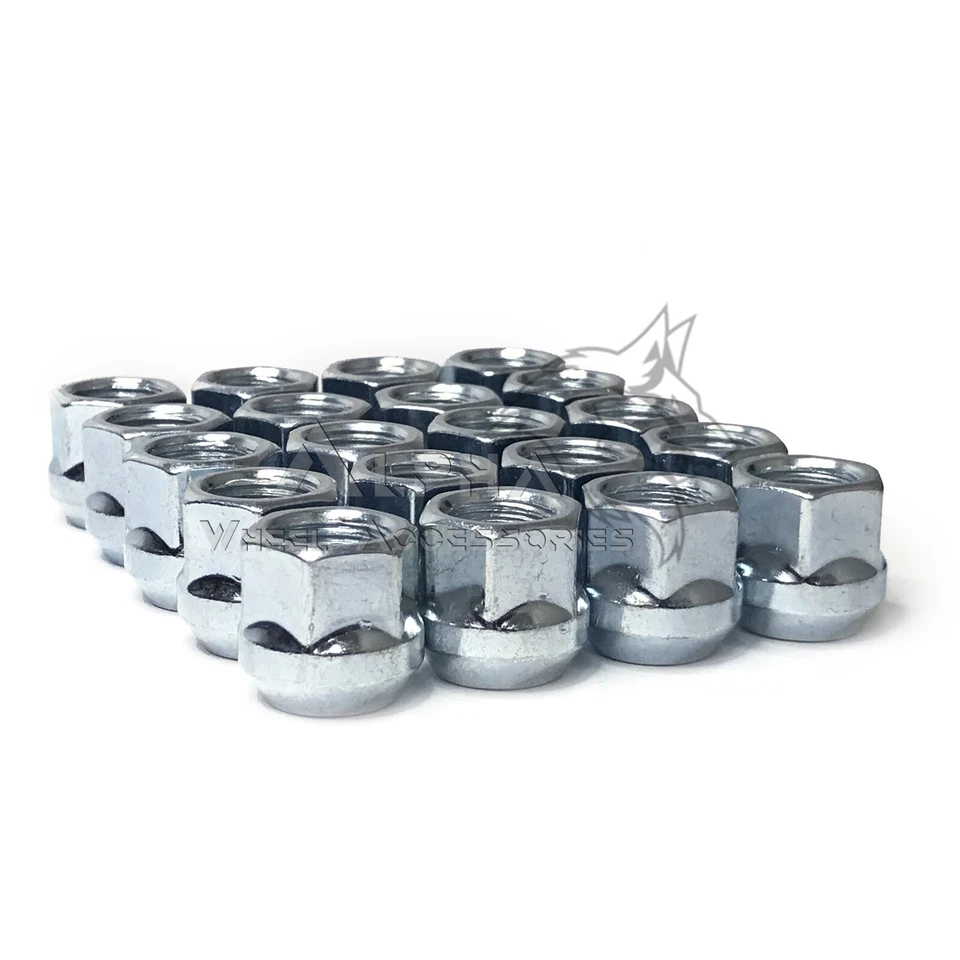 20 piezas 12x1,5 abultamiento bellota extremo abierto tuercas de rueda hexagonales 3/4" Foto 2 de 4