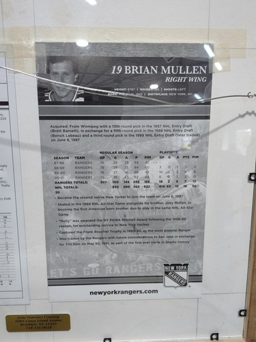 ADAM GRAVES BRIAN MULLEN NY RANGERS originale FIRMATO AUTOGRAFO FOTO GIOCATORE - Foto 5 di 6
