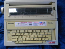 Brother AX-250 Portable Word Processor Printer Plug-In Typewriter TESTED!