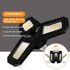 E27 Foldable LED Garage Light 40W 60W 80W Warehouse Workshop Light Ceiling Lamp