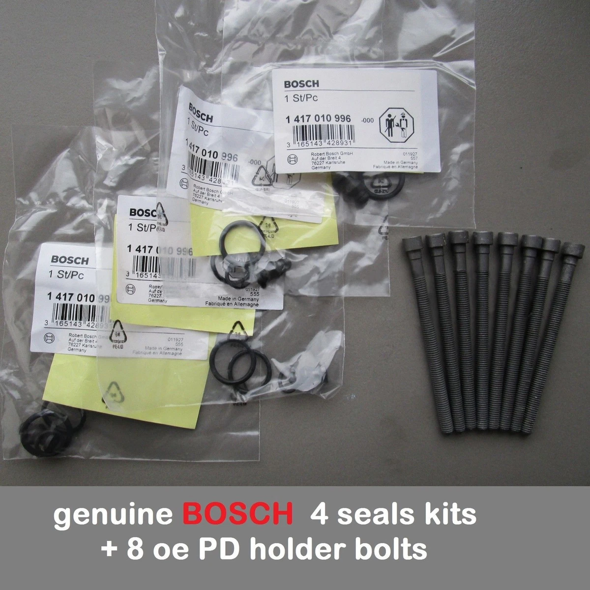 Bosch PD injector seals kits + oe bolts 2.0TDI 1417010996 