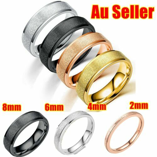 TT 6mm Stainless Steel Hope Dream Believe Wedding Band Ring Size - Foto 7