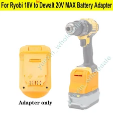 Battery Adapter For Ryobi 18V Battery to for Dewalt 18V 20V Max Battery Tools
