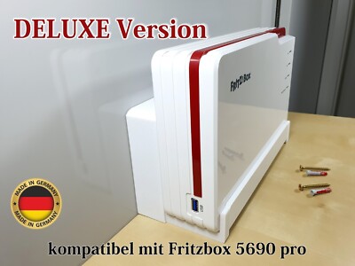Fritzbox 5690 pro Wandhalterung DELUXE Version Wandmontage Router Halter AVM