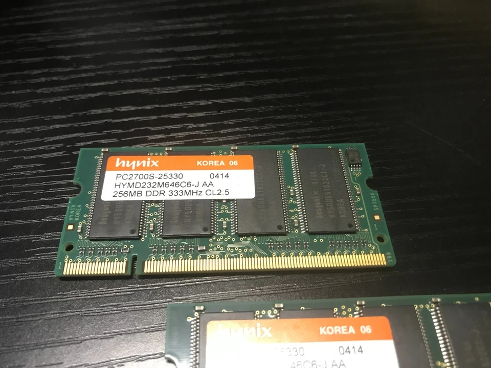 Hynix PC2700S DDR-333 (2 x 256) 512MB Ram SODIMM Non-ECC Laptop RAM kit - Image 2 of 4