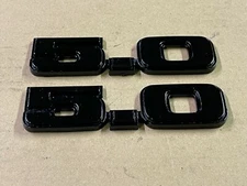 87-93 Ford Mustang Factory 5.0 Fender Emblems "Blacked Out" Restored OEM