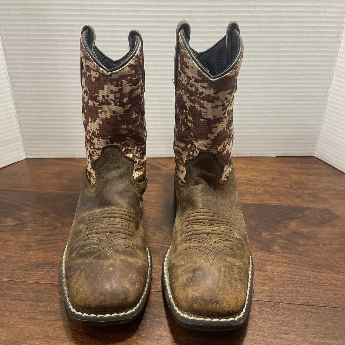 Boys Camo Cowboy Boots