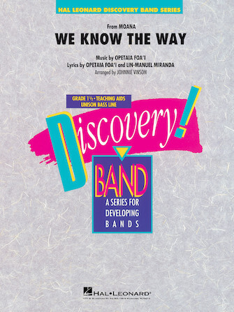 We Know the Way (from Moana) Discovery Concert Band Grade 1.5
