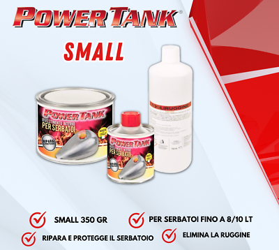 Power Tank Kit Piccolo 350g - Trattamento Antiruggine Per Serbatoi Moto Fino A 8 Litri, Made In Italy - Foto 2