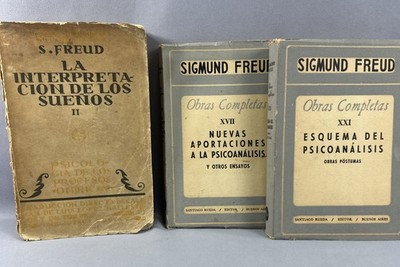 Sigmund Freud Vintage PB Books Lot of 3 From Early 1900 s (Spanish/Espanol Ed.)