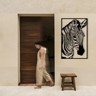 Zebra Metal Wall Art African Safari Wildlife Silhouette Decor, LED & Non-LED OPT