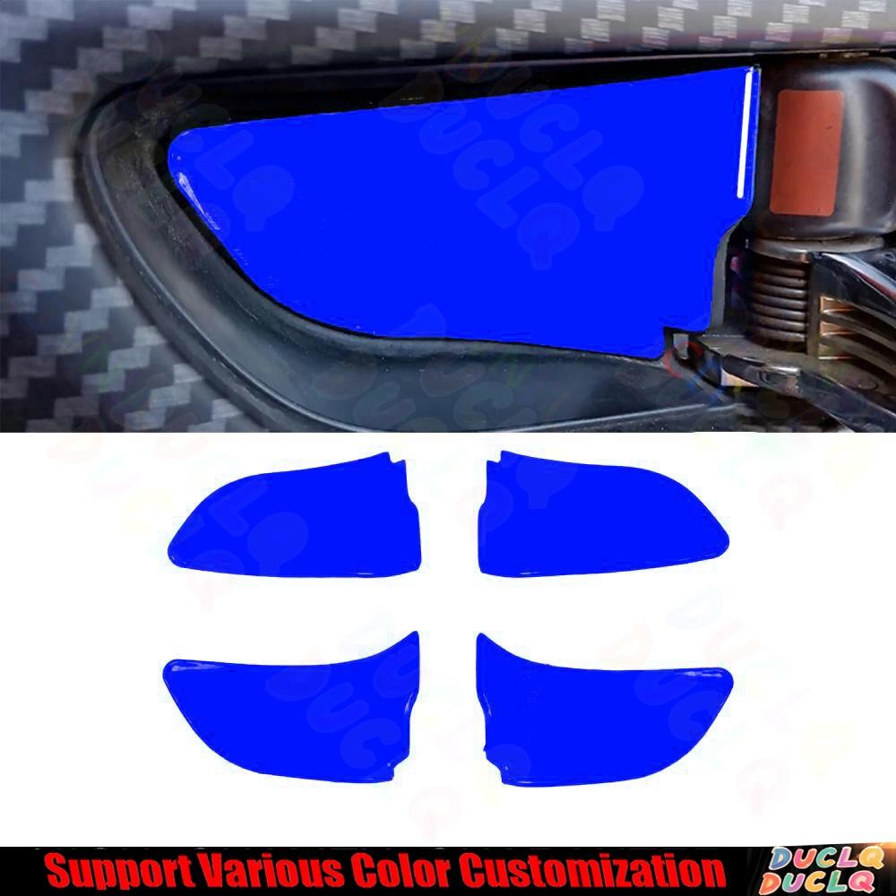 For Subaru WRX 2015-2021 Bright Blue Inner Door Handle Bowl Sticker Cover Trim