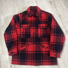 Vintage Pendleton Wool Mackinaw Plaid Buffalo Jacket Coat Medium
