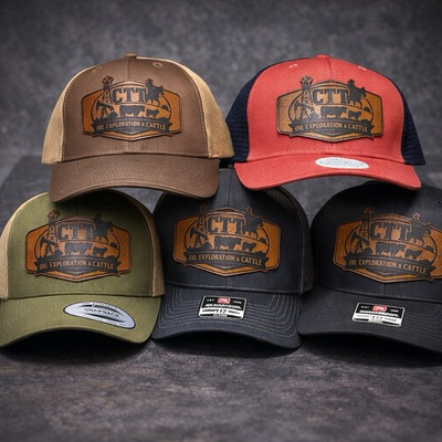 #ad CTT Oil Exploration amp; Cattle Engraved Patch Hat – Snapback Multiple Cap Colors $28.99