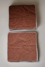 1 pair vintage retro 60`s 70`s textured cushion covers 18"x18"