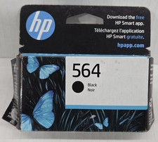 HP 564 Black Ink Cartridge New/Sealed Genuine OEM Exp 02/2025