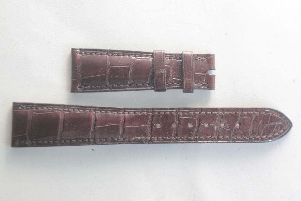 PATEK PHILIPPE Brown leather watch strap 20/16 mm (72508)
