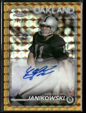 2024 Topps Chrome Sebastian Janikowski Autographs Gold Geometric Refractor #/50