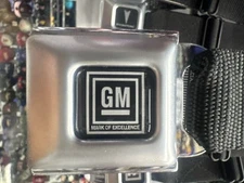 Official GM Logo seatbelt Seat Belt style Belt and Buckle combo BUCKLE-DOWN
