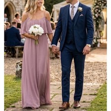 Show Me Your Mumu Caitlin Maxi Dress Antique Rose Ruffle Bridesmaid Medium