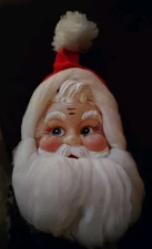 Vintage 1967 Shiny Brite Max Eckhardt Musical Santa Face