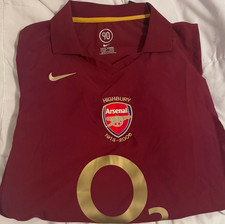 Nike Arsenal Thierry Henry 14 Highbury 1913-2006 Soccer Jersey Burgundy/Gold