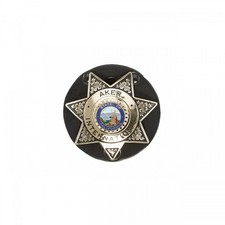 Model 592 Star Badge Holder - Black - Plain
