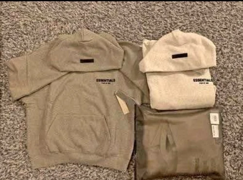 FEAR OF GOD FELPE CON CAPPUCCIO PAURA DI DIO Farina d'avena leggera FW22 100% AUTENTICHE XS XL