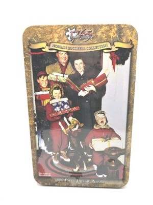 Retired Norman Rockwell Merry Christmas Grandma We Came In Jigsaw Puzzle NOS