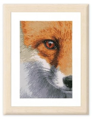 Lanarte cross stitch kit ''Fox'', counted, DIY
