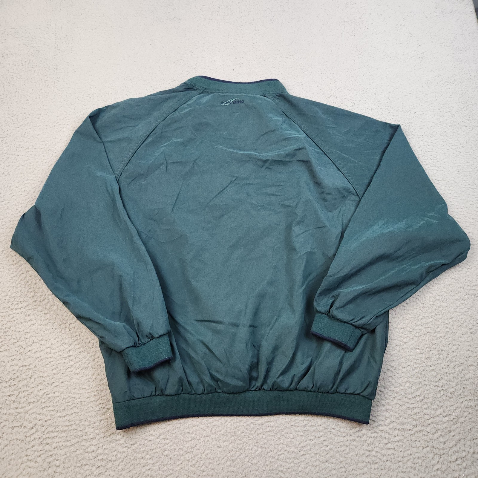 Glen Echo Pullover Mens Large Green Polyester Win… - image 2