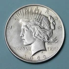 1922 Peace Dollar Silver Coin -Quality- Good Luster - Good Detail- Slight Toning