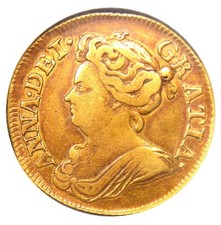 1714 Britain England Anne Gold Guinea Coin 1G - Certified NGC VF20 - Rare