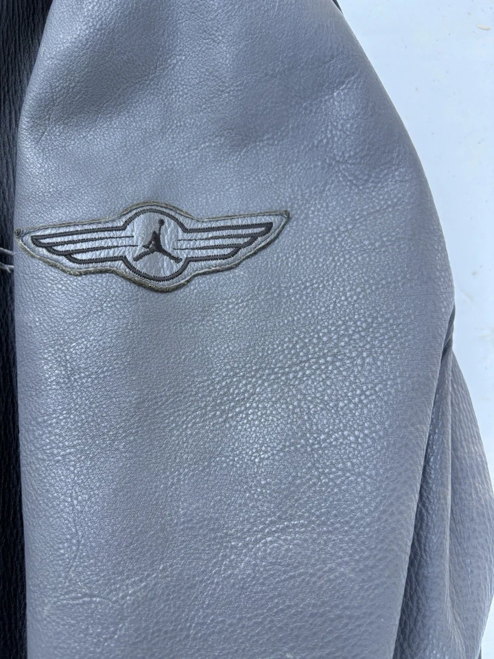 Jordan 23 Black Leather Jacket Size 2xl - Image 2 of 4