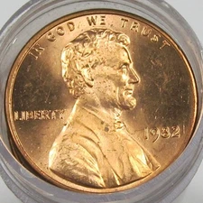 1982 P Small Date Copper Lincoln Cents BU Penny Roll of 50 Uncirculated Pennies