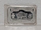 1 Troy oz .999 USA American Buffalo Pure Silver Bullion Bar  - Plastic Sealed
