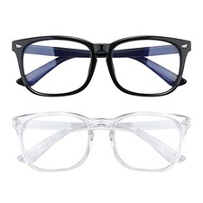 2 Pack Blue Light Glasses for Women and Men - Computer Glasses