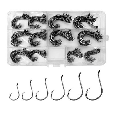160Pcs Octopus Round Jig Hook, High Carbon Steel Live Baits Fishing Hook Set