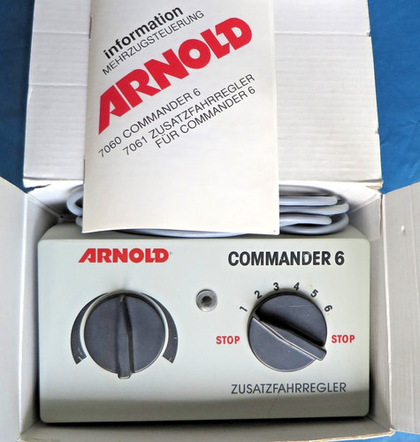 Arnold 7061 Commander 6 regulador de marcha adicional control multitracción transformador probado en embalaje original | Condition: Gebraucht
