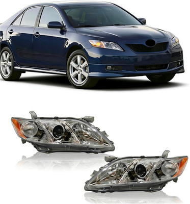Headlight Fit for 2007-09 Camry White Headlight Headlamp (Left Driver+Right Pass