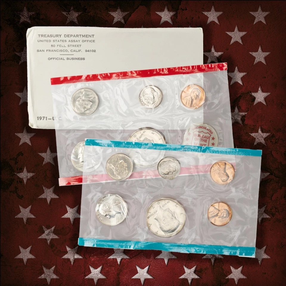 1970-1999 US Mint Set Run 390 Coins 28 Sets 3 Decades Includes All Ike Years OGP - Image 3 of 4