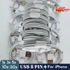 USB Charging Cable For iPhone 14 13 12 11 8 7 6 XS 6FT/3Ft Cord Fast Charger LOT